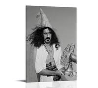 NWFWZP Frank Zappa Popular Singers Legendary Singers Music Masters Canvas Poster Wall Art Decorative Painting Bedroom Painting Posters 24x36inch(60x90cm) Frame-style