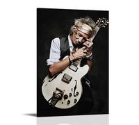 NWFWZP Keith Richards Popular Singers Legendary Singers Music Masters Canvas Poster Wall Art Decorative Painting Bedroom Painting Posters 08x12inch(20x30cm) Frame-style