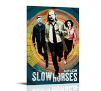 NWFWZP Slow Horses Popular Classics Movies And TV Series Canvas Poster Wall Art Decorative Painting Bedroom Painting Posters 16x24inch(40x60cm) Frame-style
