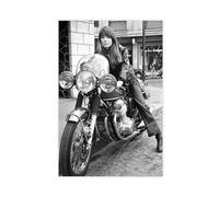 NWGACS Female Singer Francoise Hardy 1 Canvas Poster Wall Art Decor Print Picture Paintings for Living Room Bedroom Decoration Unframe-style 12x18inch(30x45cm)