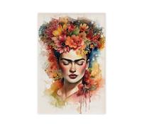 NWGACS Frida Kahlo Art 1 Canvas Poster Bedroom Decor Sports Landscape Office Room Decor Gift Unframe-style 12x18inch(30x45cm)