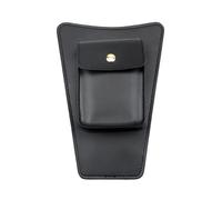 Nwirmtm Universal Motorcycle PU Leather Gas Fuel Oil Tank Panel Bag Pad Cover Scratch Resistant Pouch Vintage Durable Waterproof Motorcycle Tail Bag(Black)