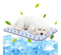 NWK Pet Cooling Mat -Q-Max>0.345 Ice Silk Cooling Mat for Dogs & Cats Portable & Washable Pet Cooling Blanket, Car Seats, Beds for Summer (Purple Fish, 70cm X 50cm X 0.75cm)