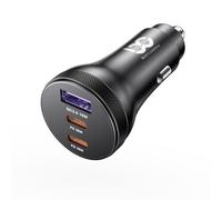 NWNK13 Car Charger, Cigarette Lighter USB C Charger 90W 12V Socket, Fast Charge Car Phone Charger Metal Adapter for iPhone 17 17Pro Air 16 15 14 13 17 Pro Max 15Pro 12 11 16Pro 16+ 15 Pro Max