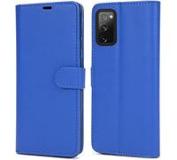 NWNK13 For Samsung Galaxy S20 Fe 5G Case Premium Leather Flip Cover Book Wallet Case Media Stand TPU Bumper Gel Phone Case for Samsung S20 fe 4G (Blue, Samsung Galaxy S20 Fe 5G / S20 Fe 4G)