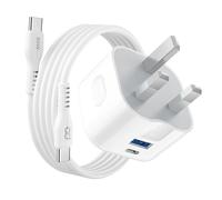 NWNK13 Galaxy A07 A06 A05s Charger USB C Plug 20W PD Fast Charger Wall Adapter Type C & USB A for Samsung A05 A04 A03s A02s A04s A04e Xcover7 5 4s 6Pro A13 A14 A12 A17 A16 (Plug & Cable)