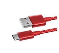 NWNK13 USB C Cable - Type C Fast Charging Cable for Samsung Galaxy Xcover 5 / Xcover 4S / XCover6 Pro - Nylon Braided Android Phone Charger Lead Wire Sync Cord (2m, Red)