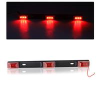 NWpangu 15Inch 9LED Trailer Light Bar, Stainless Steel Identification Light Bar Marker ID Rear Tail Light for Motorcycle Marine Boat Trailer Truck, 1PCS