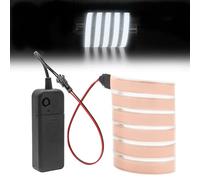 NWpangu EL Wire with 3v Battery Box, 1M Neon Rope Light Strobing Electroluminescent Wire for Party Car Halloween Xmas DIY Decoration, Red (No Battery)