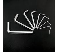 NWpangu Hex Key Allen Wrench Set 9PCS Free Strength Helping T Handle, Silver Industrial Grade Set Tools T Handle Allen Wrench Set, 9 Sizes(1/20-3/7.5inches, 1.5-10mm)