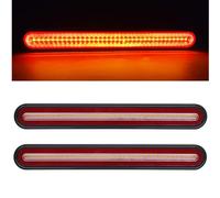 NWpangu LED Trailer Tail Lights Bar 13 Inch 12V LED Stop Light Flowing Turn Tail Lights Assembly Third Brake Lights Universal for Car Tractor Boat Truck RV Pickup, 2PCS