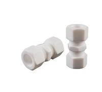 NWPNLXEA 2 3 4 6 8 10 12 14 16-45mm 1/16" 1/8" 1/4" 3/8" 1/2" 3/4" 1" Inch Tube OD Equal Compression Fitting PTFE Coupler Connector(6mm) NWPNLXEA