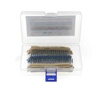 NWPNLXEA 600pcs 30Value 1% 1/4W resistor pack set DIY Metal Film Resistor kit use colored ring resistance (10 ohms~1 M ohm) (With box)