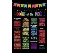 NWPNLXEA Books of the Bible Chart Poster for Children, Scripture Study Wall Art for Homeschool and Church Unframed,08x12inch(20x30cm)