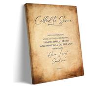 NWPNLXEA Called Isaiah 6 8 Bible Verse Wall-Art Print Scripture Christian Inspirational for Bedroom Kitchen Home Decor Unframed,08x12inch(20x30cm)