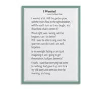 NWPNLXEA Calm Down Corner Poem Poster Soothing Words For Anxious Mind Canvas Painting Wall-Art For Classroom Safe Space Bedroom Decor Framed,12x18inch(30x45cm)