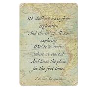 NWPNLXEA Classic Tin Sign Time Present And Time Past Philosophical Wall-Art For Store Cafe Restaurant Pub Game Room Theater 8 X 12 inch