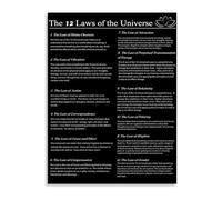 NWPNLXEA Cosmic Guidance Inspirational Canvas Print Wall-Art for Yoga Studio Room Home Sanctuary Decor Framed,16x24inch(40x60cm)