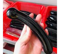 NWPNLXEA Home Collections Natural s 1PC Natural Obsidian Quartz Massage Curved Black Yoni Wand 170mm-180mm for Women Healthy Natural s
