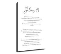 NWPNLXEA Inspirational Spanish Bible Verse Salmo 23 Canvas Wall-Art Christian Gift Idea for Men Women Spanish Speakers Home Decor Unframed,12x18inch(30x45cm)