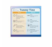 NWPNLXEA Montessori Inspired Activities Canvas Wall-Art Newborn Play Guide for Nursery Decor Parents Gift Unframed,08x12inch(20x30cm)