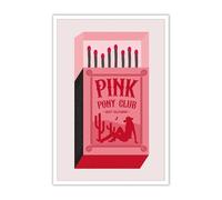 NWPNLXEA Pink Pony Club Posters - Beshdomp Vintage, Cowgirl Canvas Art for Home, Bedroom & Dorm Unframed,16x24inch(40x60cm)