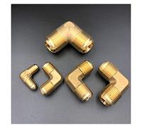 NWPNLXEA Pipe Fittings Elbow 45 Degree SAE 1/4" 3/8" 1/2" 3/4" Horn Tube Fittings Air Conditioner (Color : Without Nut, Thread Specification : Flare Fit 19.05mm OD) NWPNLXEA