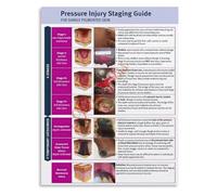 NWPNLXEA Pressure Ulcer Staging Guide Dark Skin Tone Poster Nursing Educational Canvas Wall-Art Living Room Bedroom Decor Unframed,08x12inch(20x30cm)