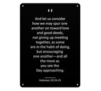 NWPNLXEA Primitive Metal Sign Hold Fast The Confession Scripture Quote Decor For Bathroom Laundry Room Mudroom Closet 8 X 12 inch
