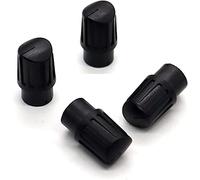 NWPNLXEA Rocker Switch 10pcs Half Shaft 7.5x16MM Black Knob Potentiometer Volume Switch Rotary Encoder Cap Suitable for D Axis 6MM Resistor elements