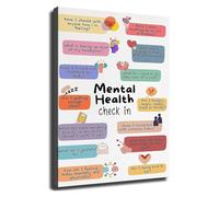 NWPNLXEA Self Care Conversation Starters Poster Reflective Questions for Mental Wellness Wall-Art Unframed,12x18inch(30x45cm)