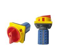 NWPNLXEA Self-Reset 3 Positions Padlock 20 Contacts 5 Poles Rotary Cam Changeover Switch 690V 20A Silver LW26GS-20/5