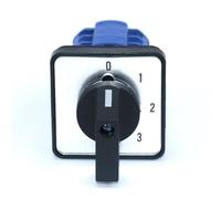 NWPNLXEA SZW26/LW26-20 Ui 660V 20A 3 Phase 12 Screw Terminals 4 Position Selector Changeover Cam Switch 64X64/48X48 mm Panel (0-3.3 0123 64X64mm)