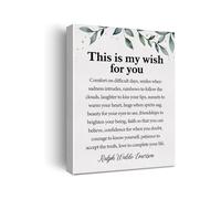 NWPNLXEA This Is My Wish For You Canvas Wall-Art Motivational Quote Blessing Print For Home Office Living Room Bedroom Decor Framed,16x24inch(40x60cm)