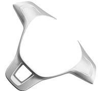 NWQZTS Car Steering Wheel Cover ABS Chrome Trim Decoration Sticker, for VW, for Golf 7 GTI MK7 2014 2015, for Polo 2014 2015, for Jetta MK6 2015 Steering Wheel Cover Sticker(Matt Silver)