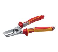 NWS Flat Ribbon Cable Cutter VDE 210 mm for Crimp-Free Cutting of Flat Ribbon Cables Tool Steel Forged Oil Hardened Item No. 042-49-VDE-210