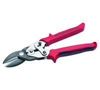 NWS 067R-15-250 Straight and Right Shape-Cutting Spring Loaded Aviation Tin Snips, Silver/Red, 067R-15-250-SB