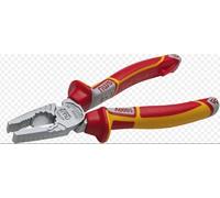 NWS 1093-49-VDE-180-SB Number 1093-49"CombiBolt" Combination Pliers, Silver/Red, 180 mm