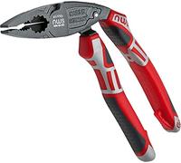 NWS 1096-69-200-SB Number 69 "ErgoCombi" Combination Pliers, Silver/Red, 200 mm
