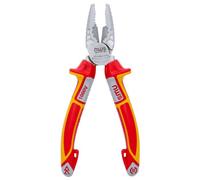 NWS 109-49-VDE-165-SB VDE Number 109-49 "CombiMax" Combination Pliers, Silver/Red/Yellow, 165 mm