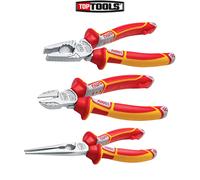 NWS NW782-3K VDE Sidecutter Combination Plier and Long Nose Plier Set of 3 Piece