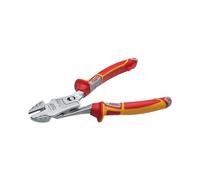 NWS VDE Lever Power Side Cutters, 200 mm, FantasticoPlus, Precision Cutting for Piano Wire, Bolts, Nails, Rivets, Power Industry with Lever Transmission, Item No. 138-49-VDE-200