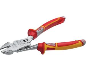 NWS VDE Lever Power Side Cutters, 200 mm, FantasticoPlus, Precision Cutting for Piano Wire, Bolts, Nails, Rivets, Power Industry with Lever Transmission, Item No. 138-49-VDE-200