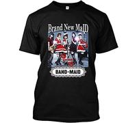 NWT 6649 Maid Band Maid T-Shirt Black Graphic Unisex Tee Shirt 3XL