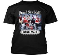 NWT 6649 Maid Band Maid T Shirt Graphic Unisex Tee Black M