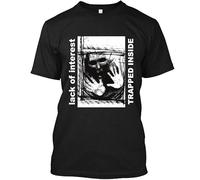 NWT Lack of Interest Trapped Inside Musical Group Hardcore Band T-Shirt S-4XL BlackX-Large
