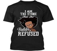 NWT The Boondocks I Am The Stone That The Builder Refused Art T Shirt Black S