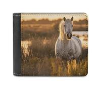 NWTPK Wallet Money Clip Real Horse Photos Printed Credit Card Holder Suitable for Storing Cash Credit Cards ID Cards, style, One Size, Contemporary
