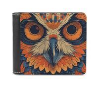 NWTPK Wallet Money Clip Retro Color Owl Printed Credit Card Holder Suitable for Storing Cash Credit Cards ID Cards, style, One Size, Contemporary