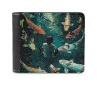 NWTPK Wallet Money Clip Sit on The Floor Printed Credit Card Holder Suitable for Storing Cash Credit Cards ID Cards, style, One Size, Contemporary